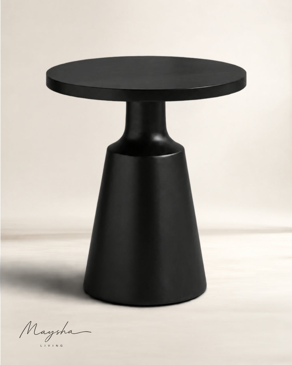 Brivante Solid Wood Circular Side Table