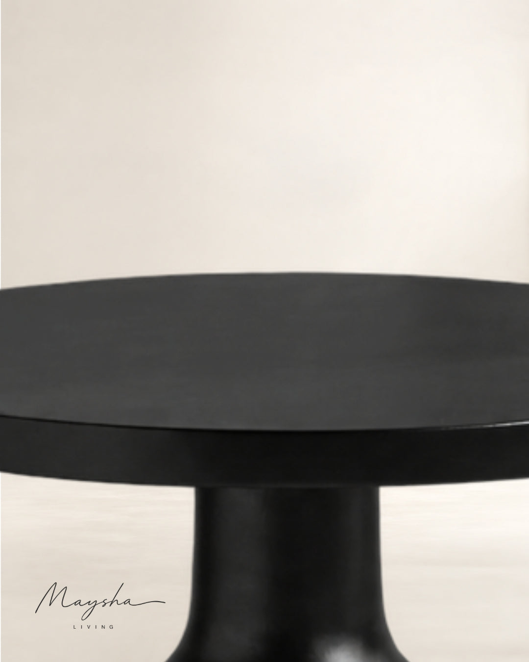 Brivante Solid Wood Circular Side Table