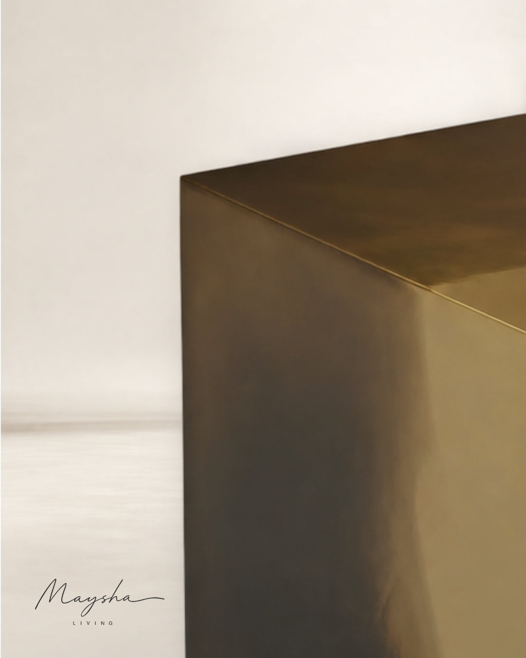 Nyvoria Handcrafted Iron Ombre Cube Side Table