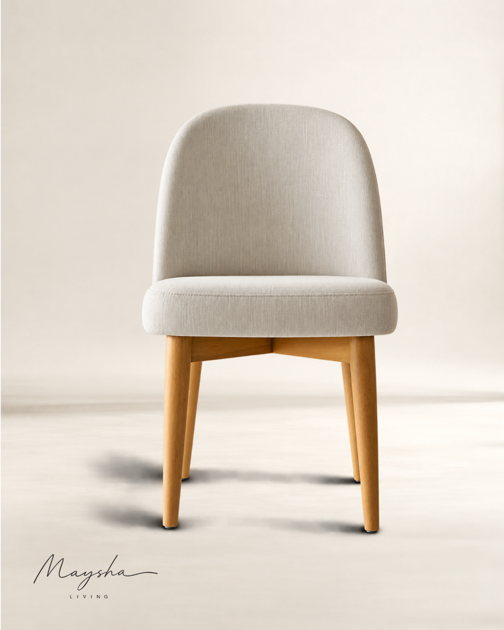 Solene Linen-Blend Parsons Dining Chairs