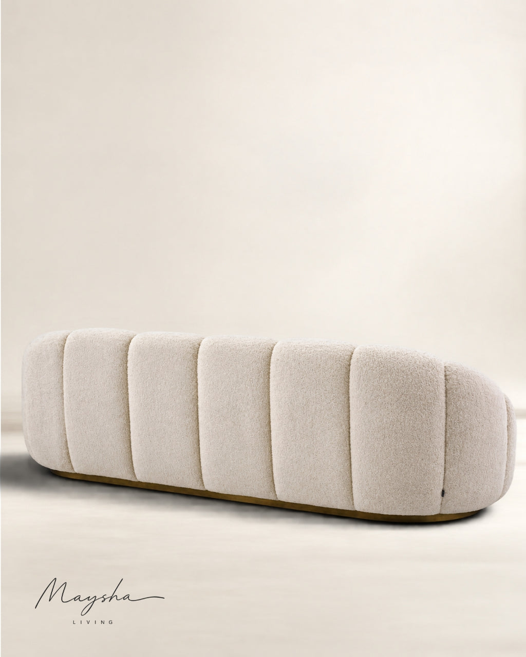 Belvoric Handcrafted Bouclé 3-Seater Sofa