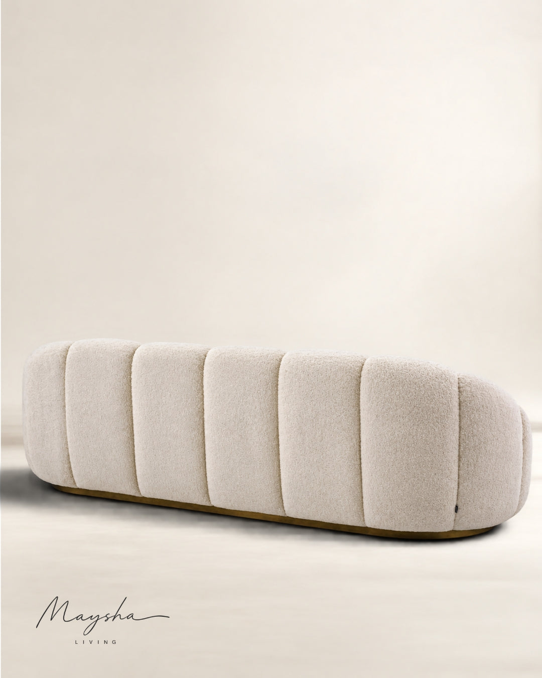 Belvoric Handcrafted Bouclé 3-Seater Sofa