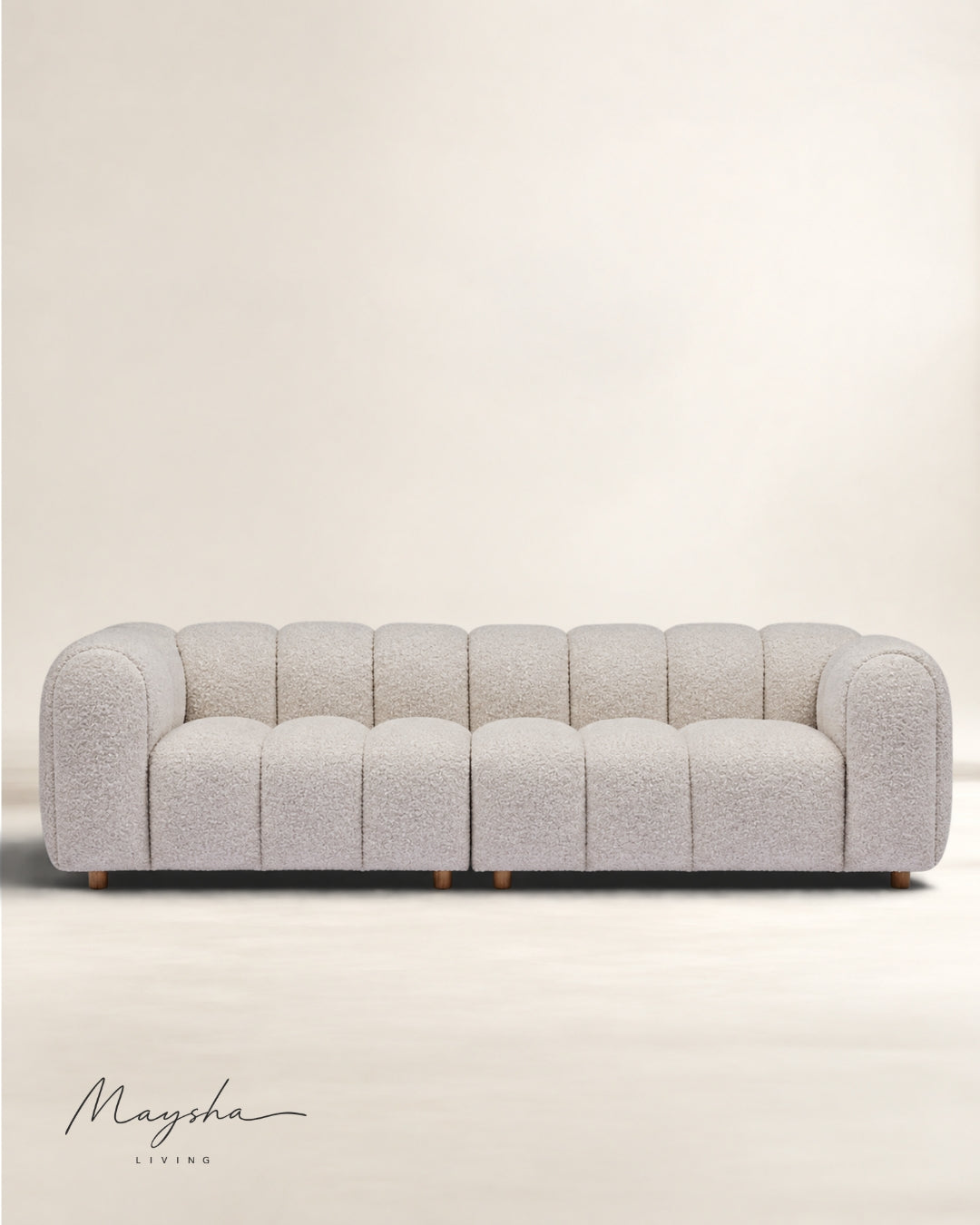 Nuvorix Handcrafted 2-Seater Modular Cloud Sofa
