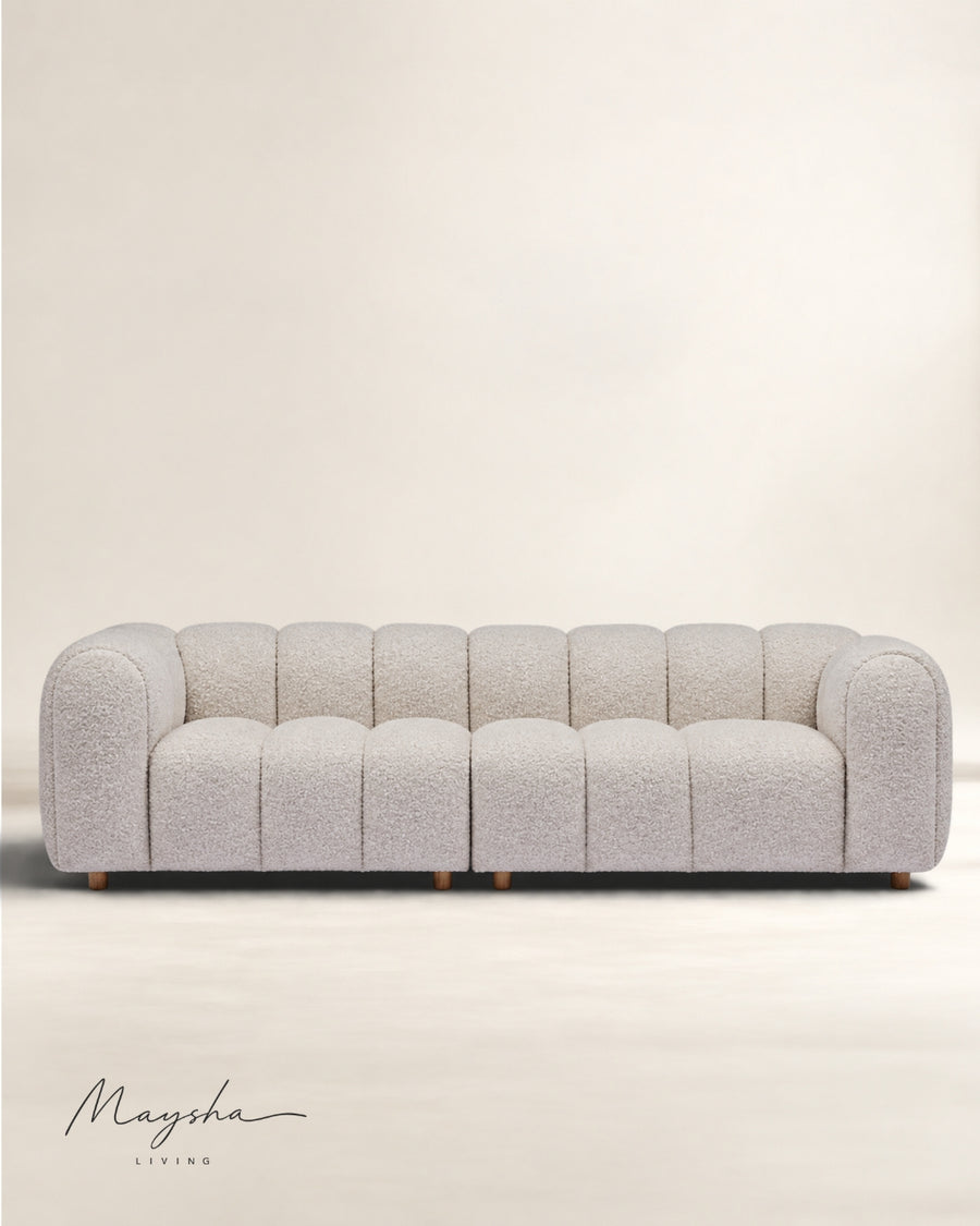 Nuvorix Handcrafted 2-Seater Modular Cloud Sofa