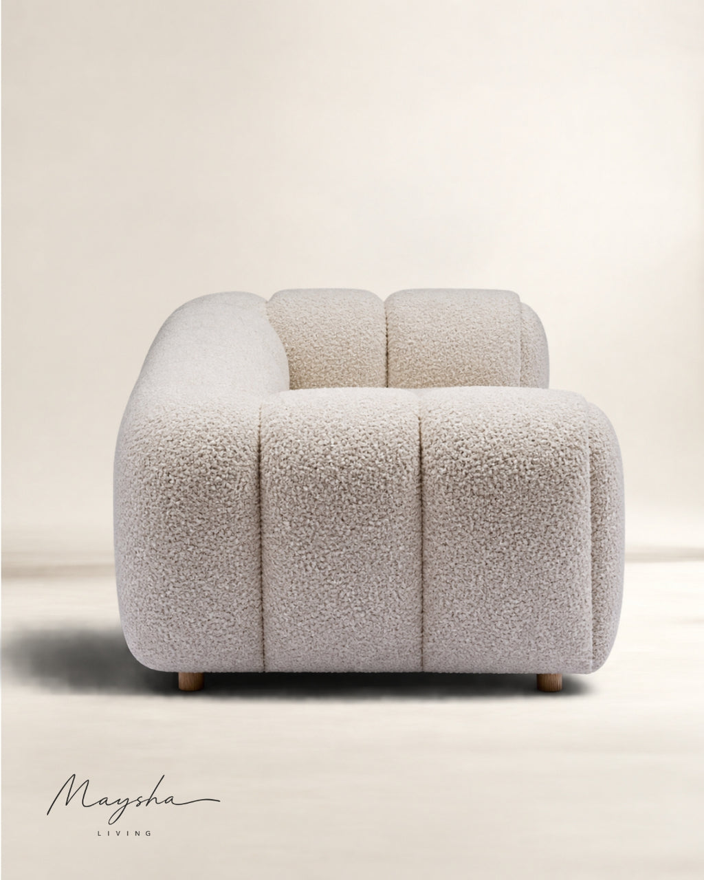 Nuvorix Handcrafted 2-Seater Modular Cloud Sofa