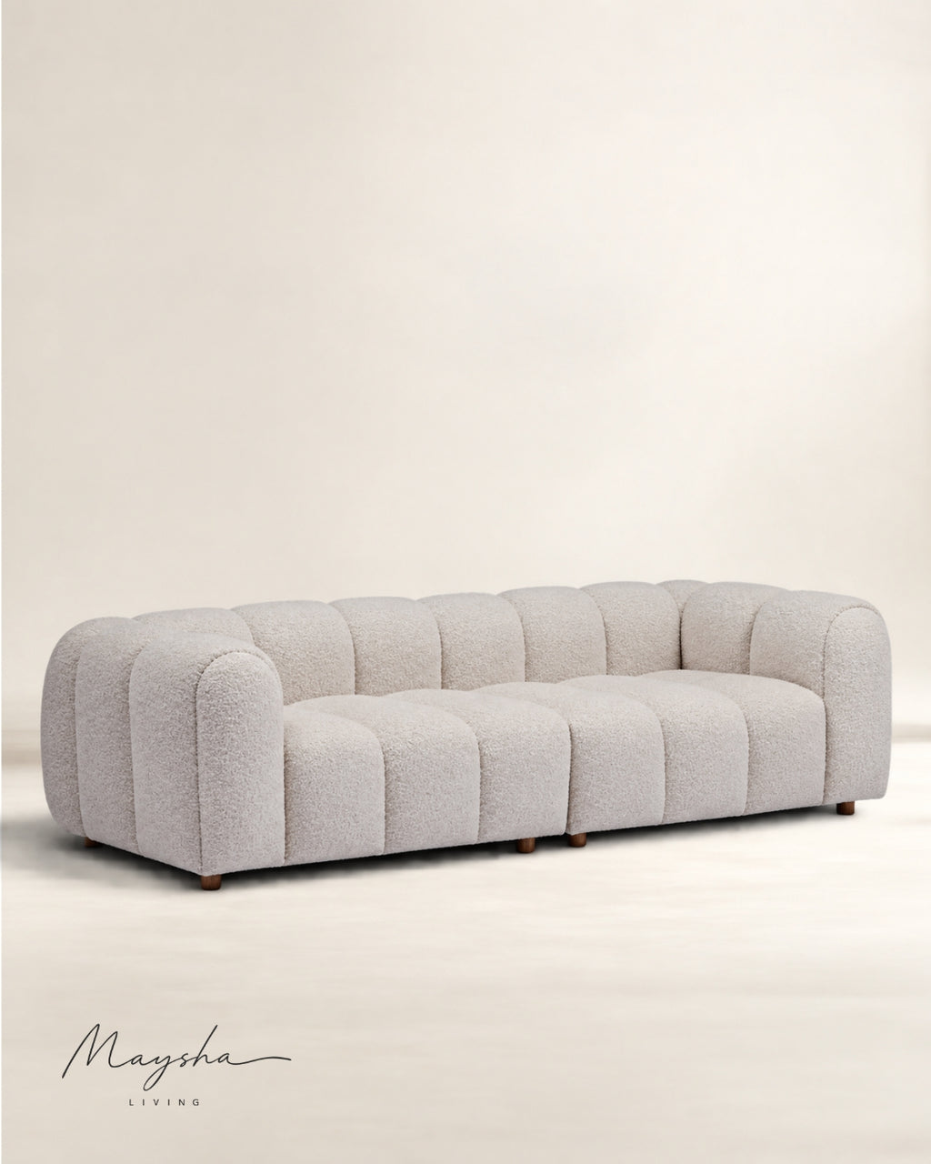 Nuvorix Handcrafted 2-Seater Modular Cloud Sofa