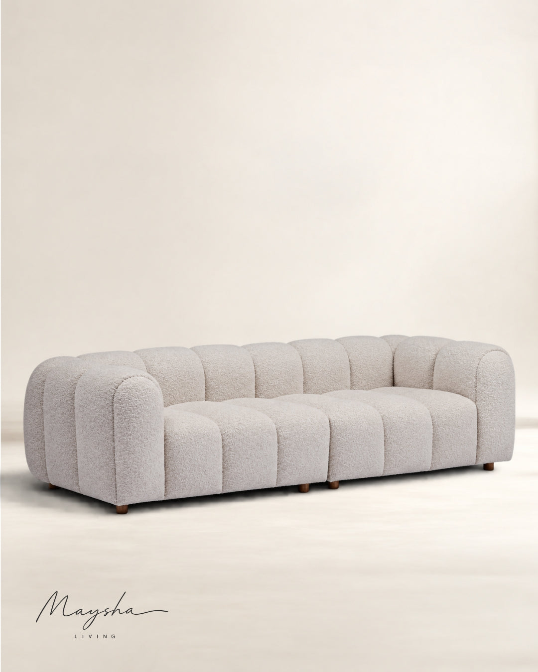 Nuvorix Handcrafted 2-Seater Modular Cloud Sofa
