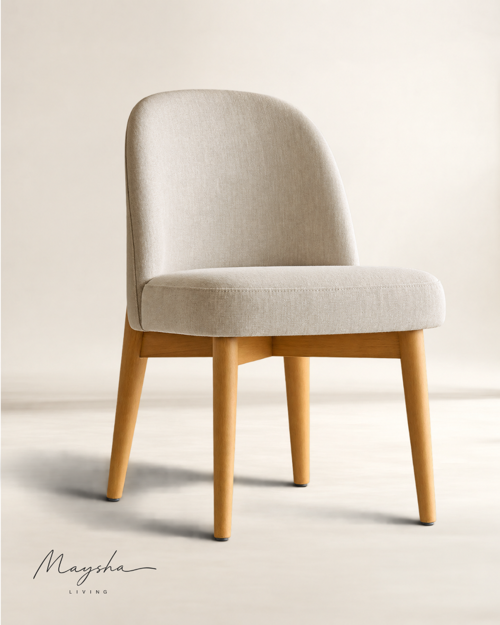 Solene Linen-Blend Parsons Dining Chairs