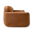 Roventa Terracotta Curved 3-Seater Sofa