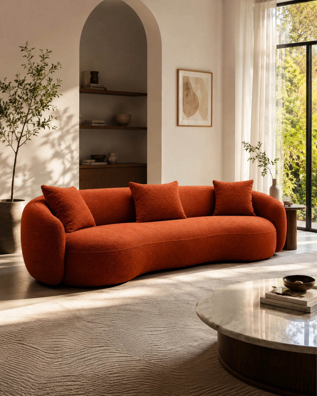 AYVORIN Marlowe Curved Lounge Sofa