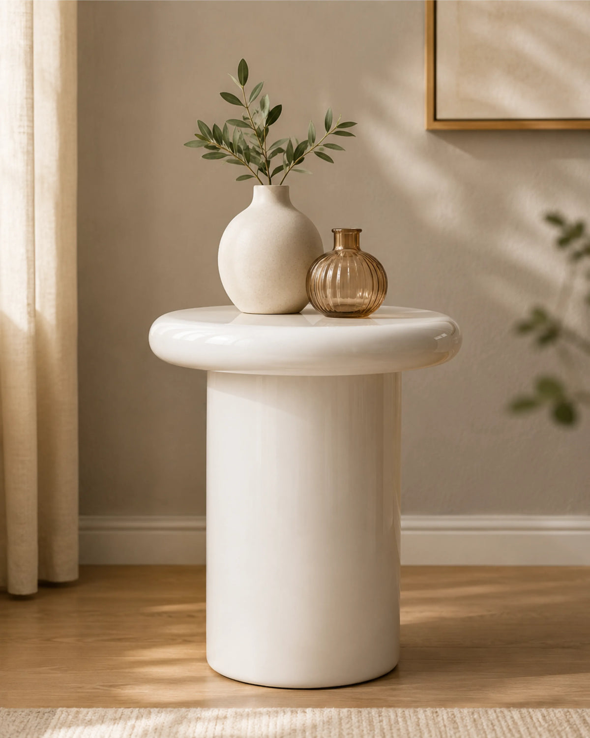 Caelique High Gloss Side Table