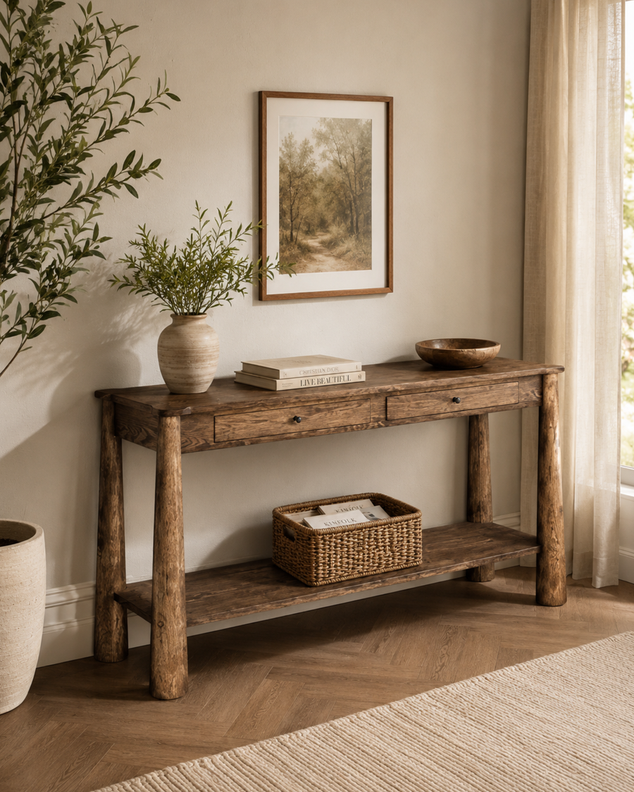 Xevora Umber Console Table