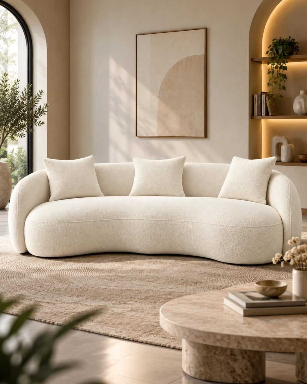 AYVORIN Solenne Curved Lounge Sofa