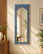 Zahravelle Moorish Arch Bone Inlay Full-Length Wall Mirror