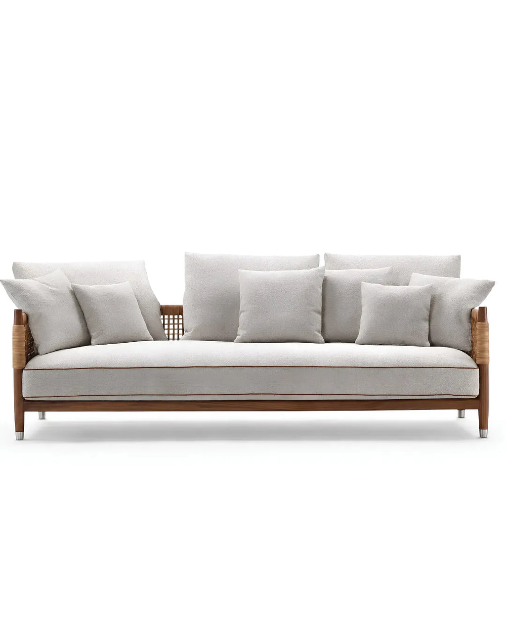 YORVAN Luxury Teak Wooden Frame Sofa