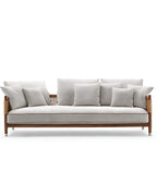 YORVAN Luxury Teak Wooden Frame Sofa