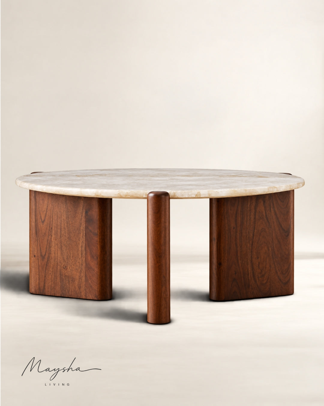 NORRICK Round Quartz Coffee Table
