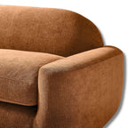 Roventa Terracotta Curved 3-Seater Sofa