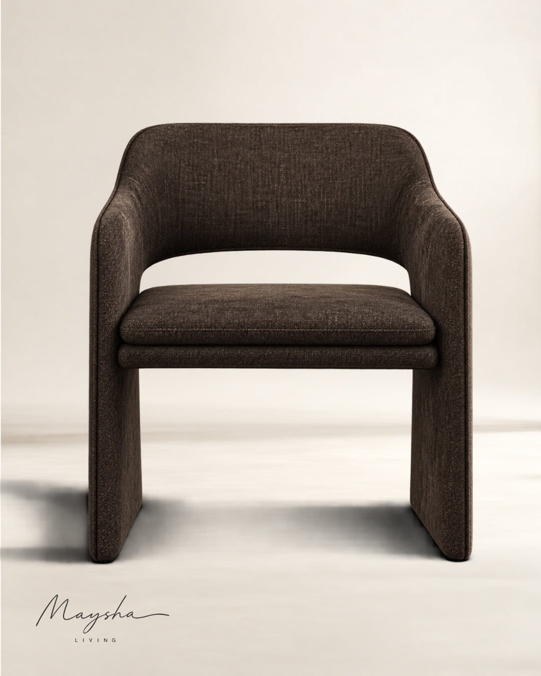 Brielle Plush-Seat Armchair Pair for Open, Airy Dining Spaces