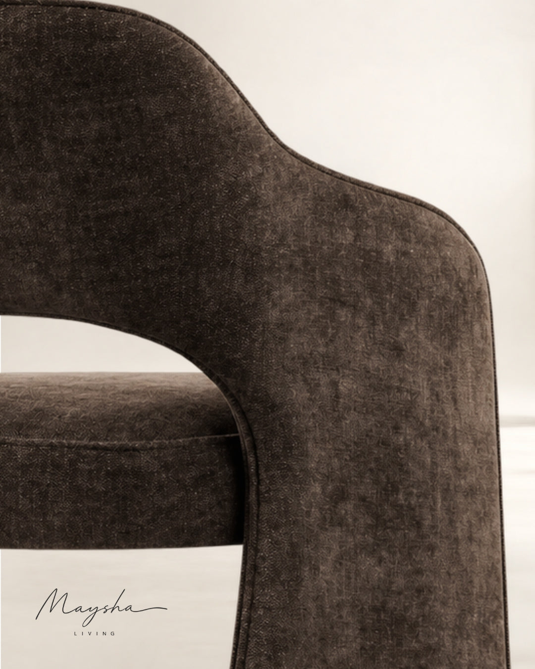 Brielle Plush-Seat Armchair Pair for Open, Airy Dining Spaces