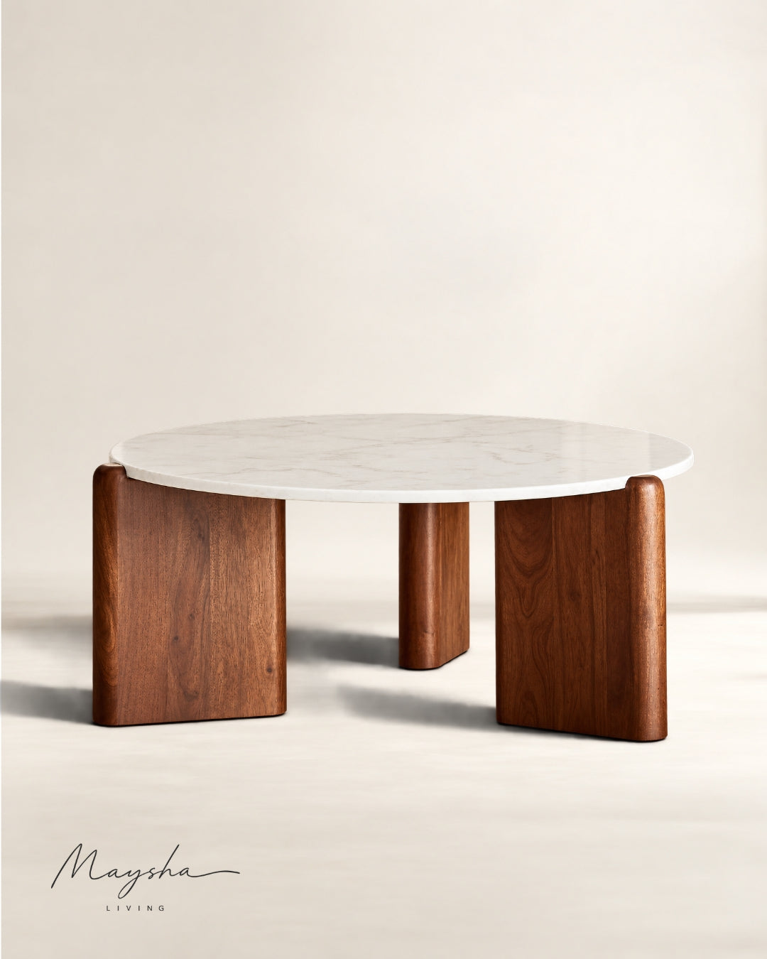 NORRICK Round Quartz Coffee Table