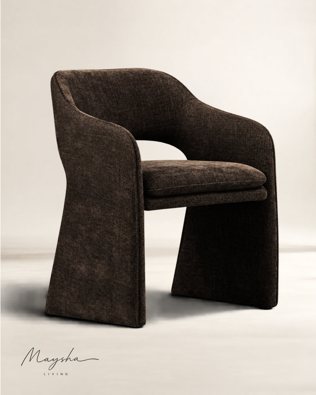 Brielle Plush-Seat Armchair Pair for Open, Airy Dining Spaces
