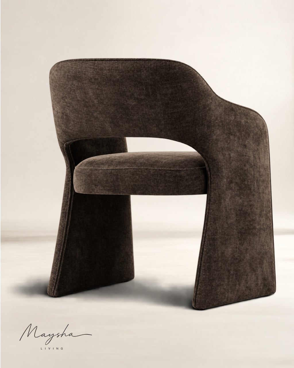 Brielle Plush-Seat Armchair Pair for Open, Airy Dining Spaces
