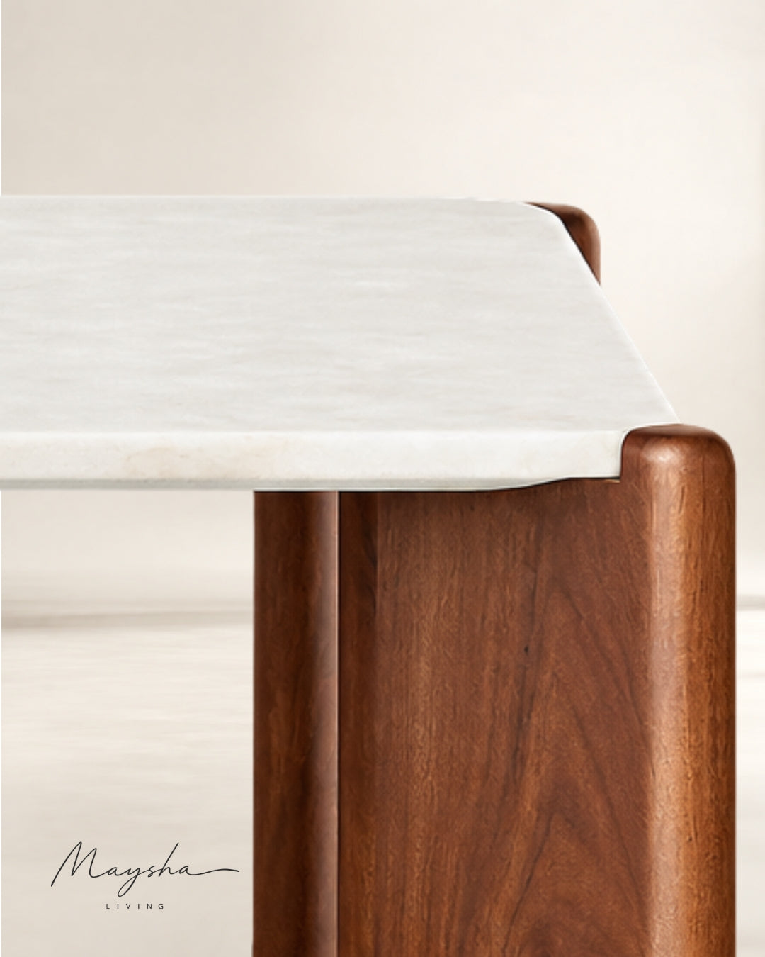 VAYROX Coffee Table with Acacia Wood Legs