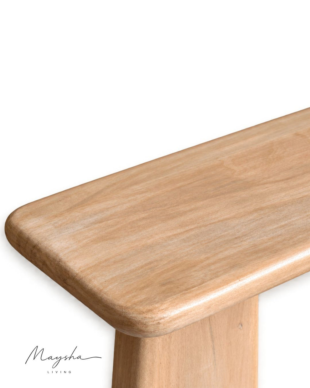 Torvane Solid Wood Console Table with Sculptural Tapered Legs