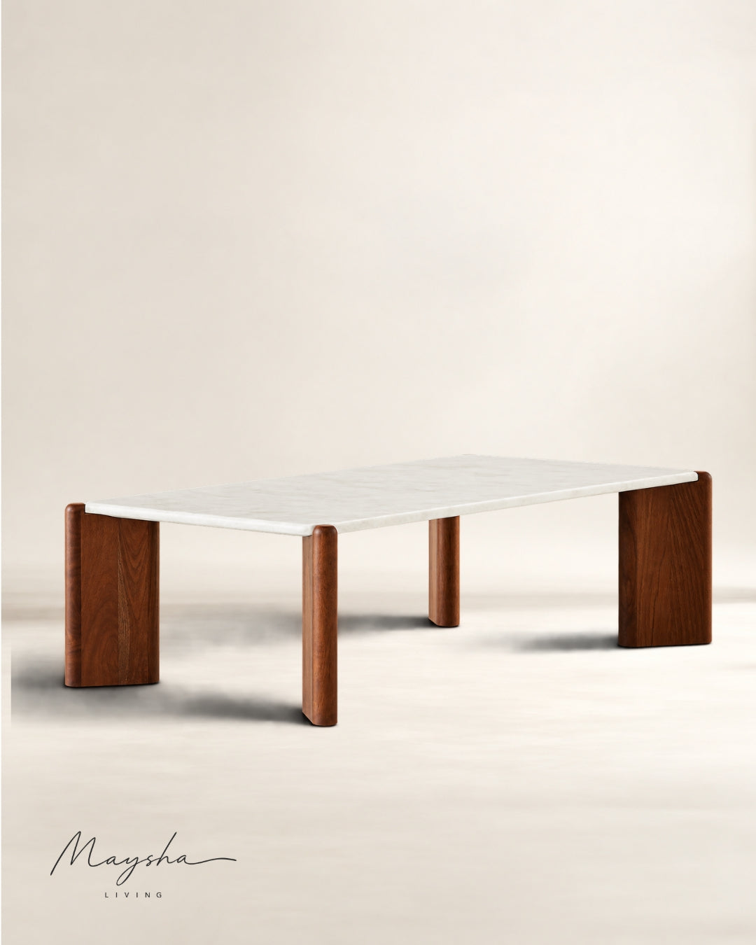 VAYROX Coffee Table with Acacia Wood Legs