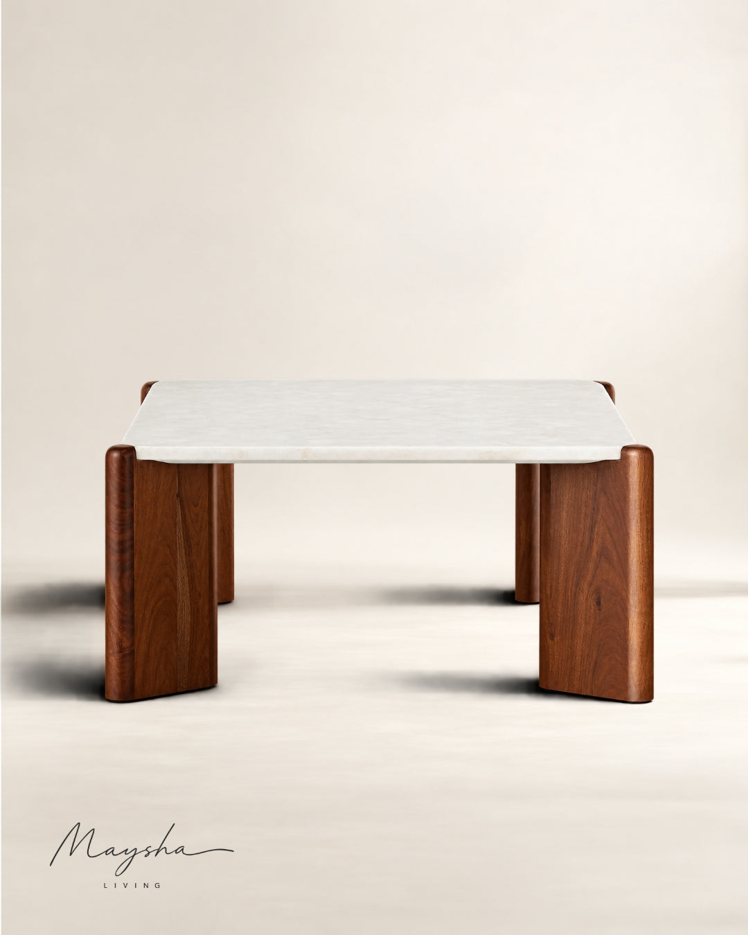 VAYROX Coffee Table with Acacia Wood Legs