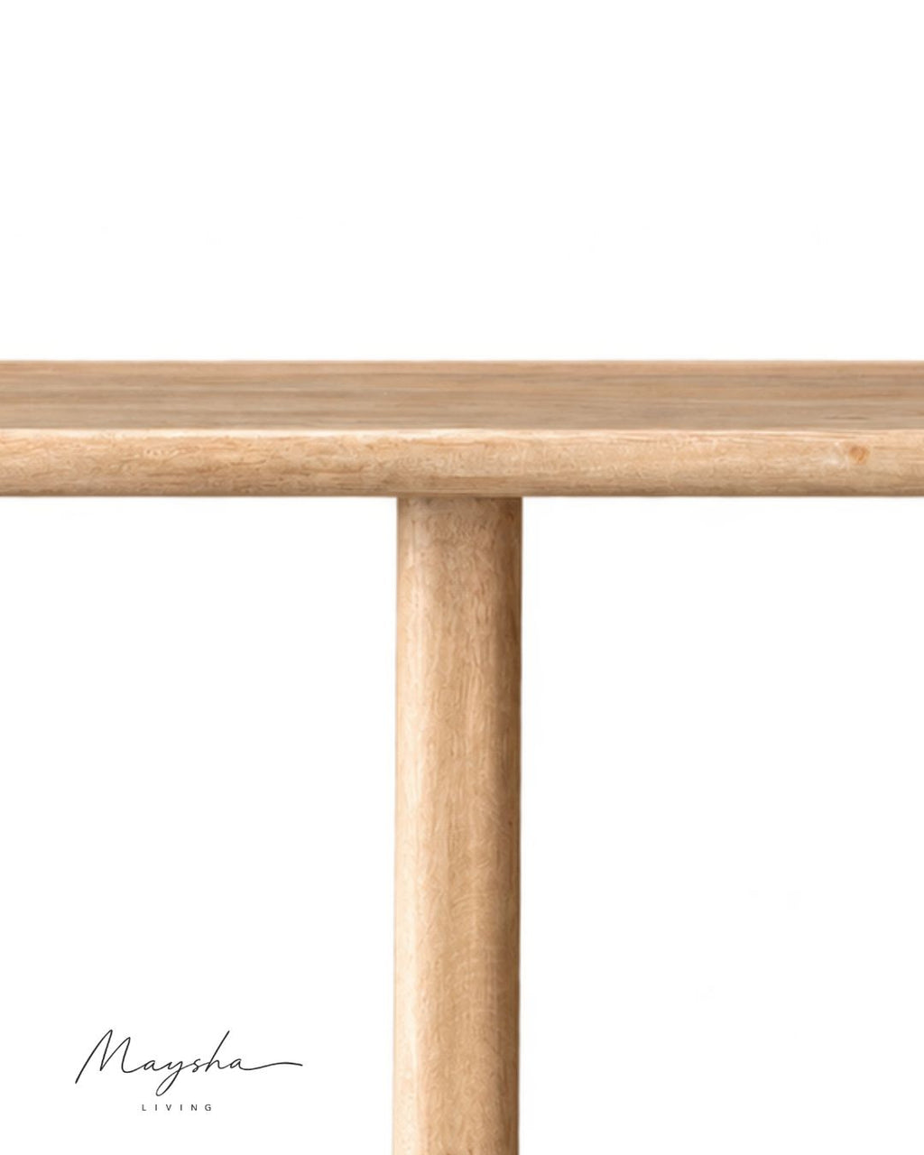 Torvane Solid Wood Console Table with Sculptural Tapered Legs