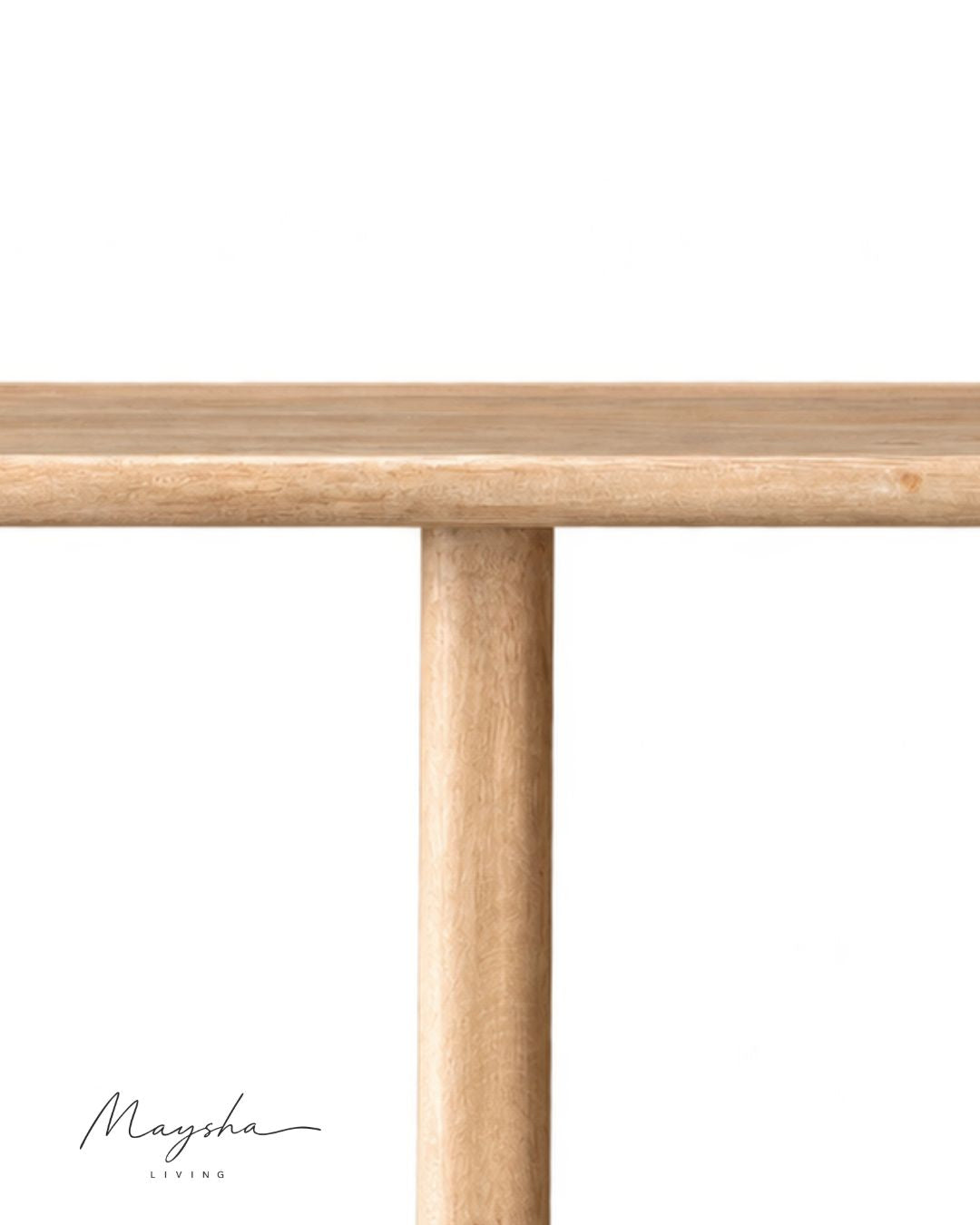 Torvane Solid Wood Console Table with Sculptural Tapered Legs