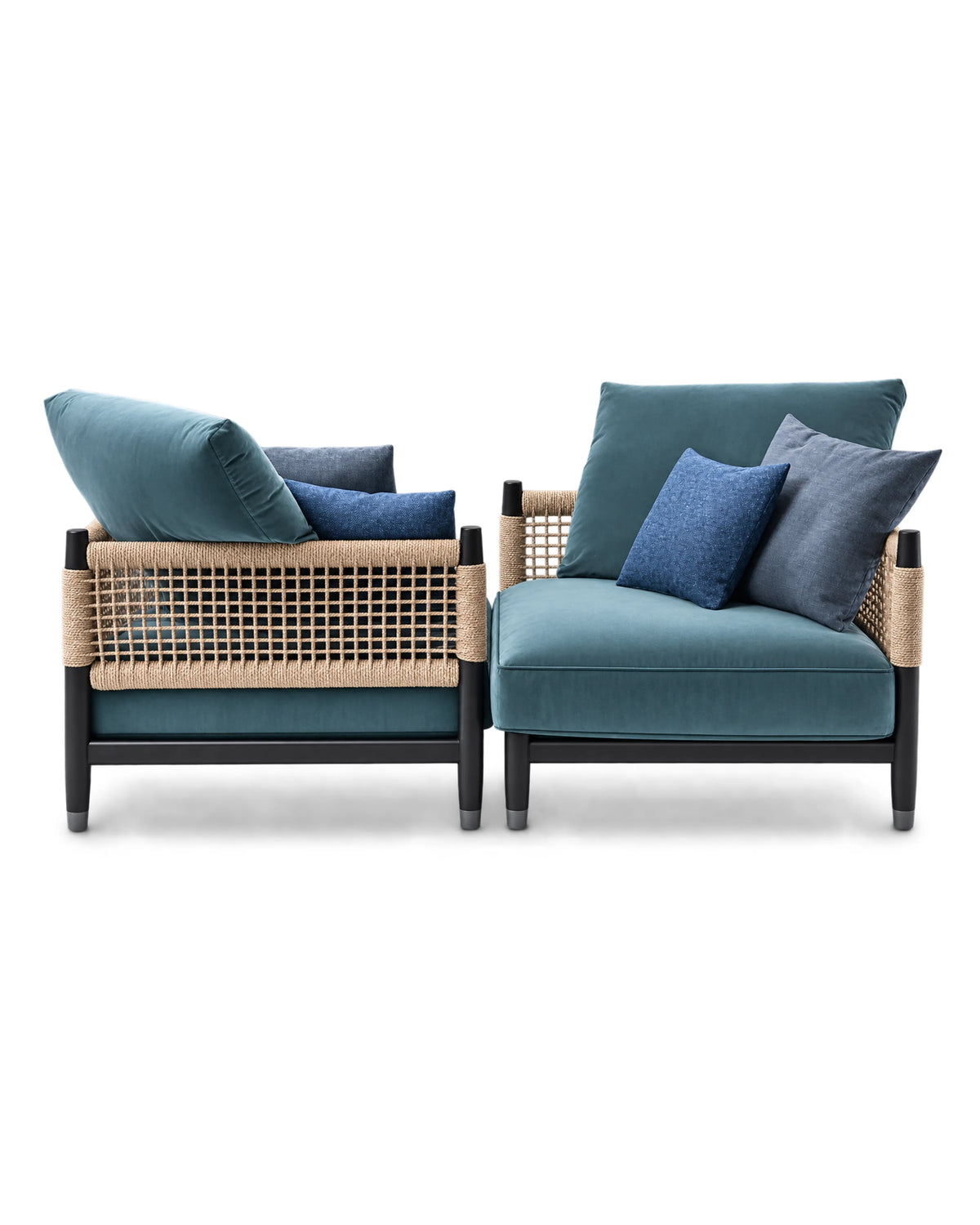 ORYVIK Sapphire Lounge Chair in Solid Teak Wood