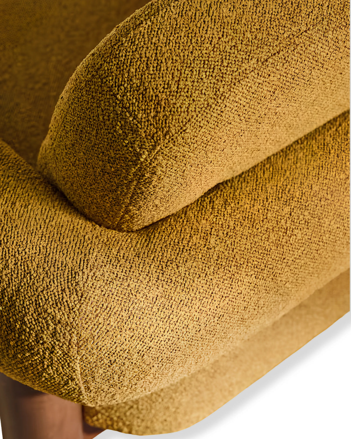 Viresto Ochre Lounge Chair Oak Wood