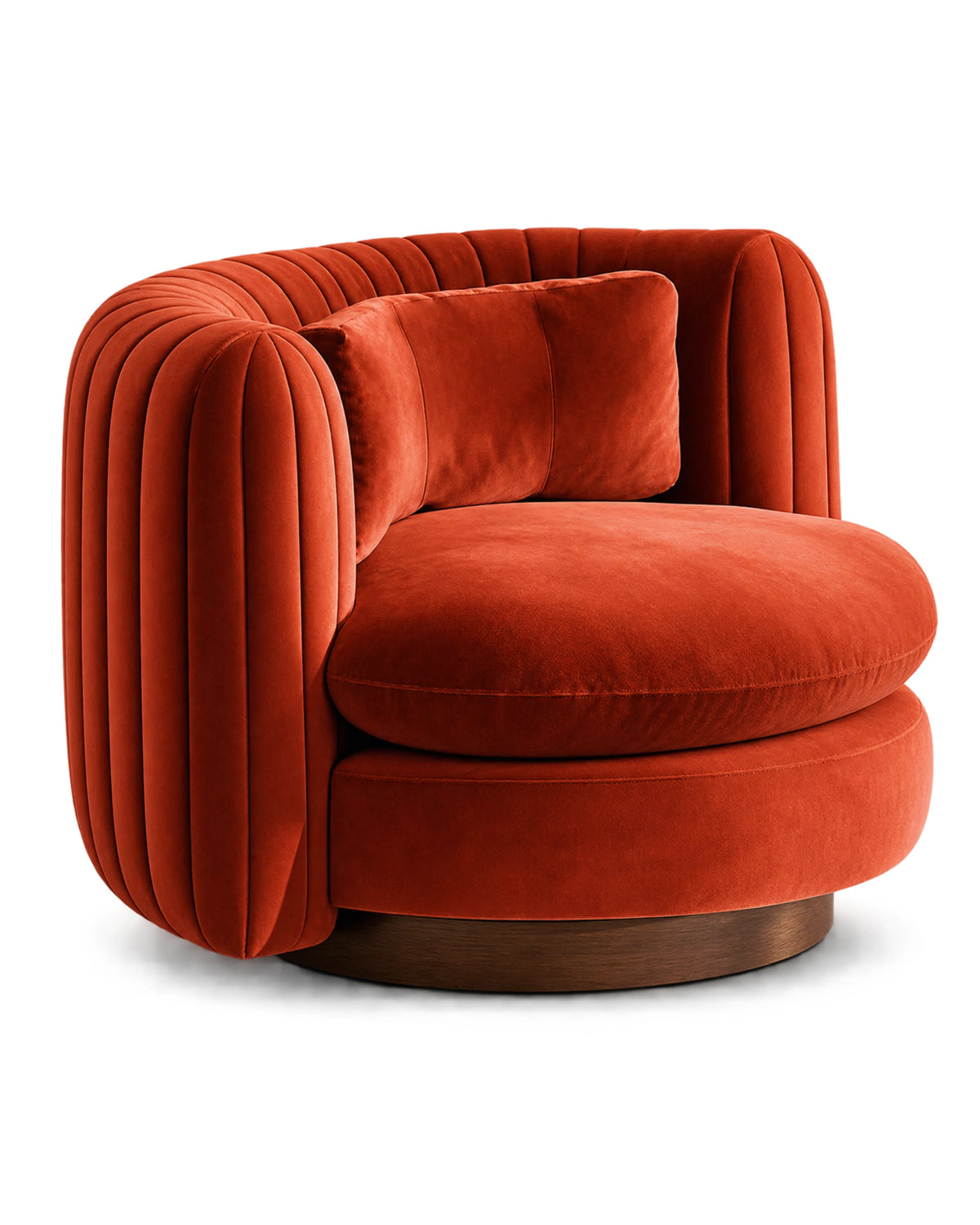 VORIXA Swivel Linen Chenille Sienna Lounge Chair