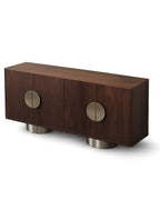 Orlenza Solid Mango Wood Sideboard with Stainless Steel Legs
