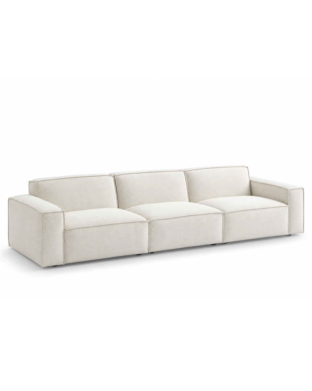 Dovarie white professional fabric sofa
