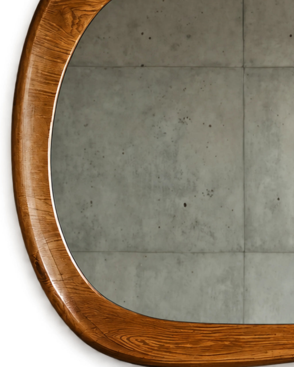 Oravelle Teardrop Solid Wood Frame Wall Mirror
