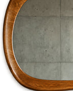 Oravelle Teardrop Solid Wood Frame Wall Mirror
