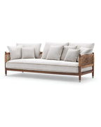 YORVAN Luxury Teak Wooden Frame Sofa