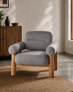 Viresto Mist Lounge Chair Oak Wood