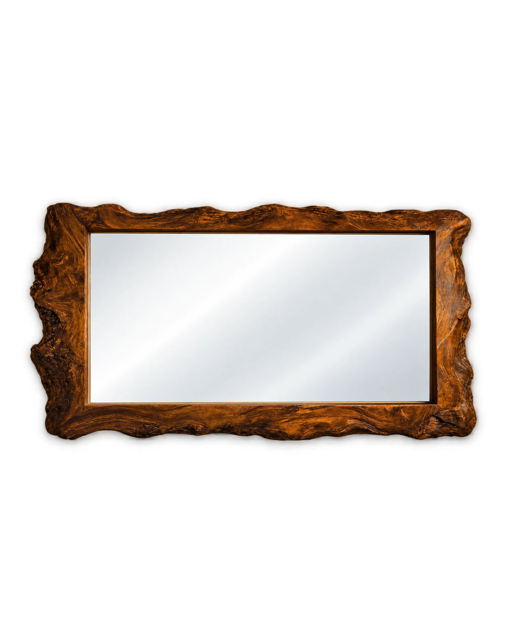 Kaelora Live Edge Solid Wood Wall Mirror