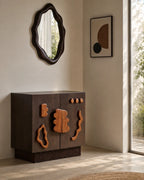 Orvessa Sculptural Solid Mango Wood Sideboard