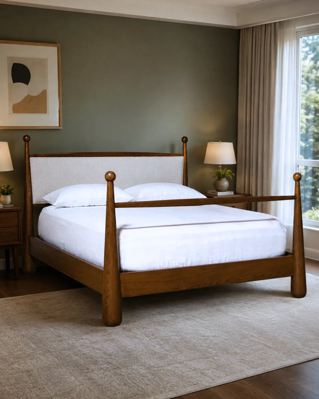 Velthorne Solid Teakwood Platform Bed
