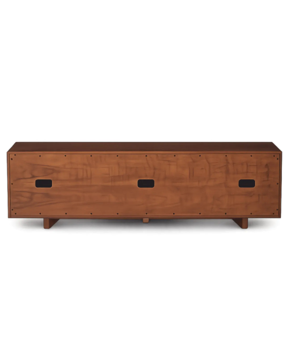 Dravique Geometric Textured TV Cabinet with Solid Wood Base