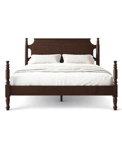Auremont Solid Hardwood Platform Bed