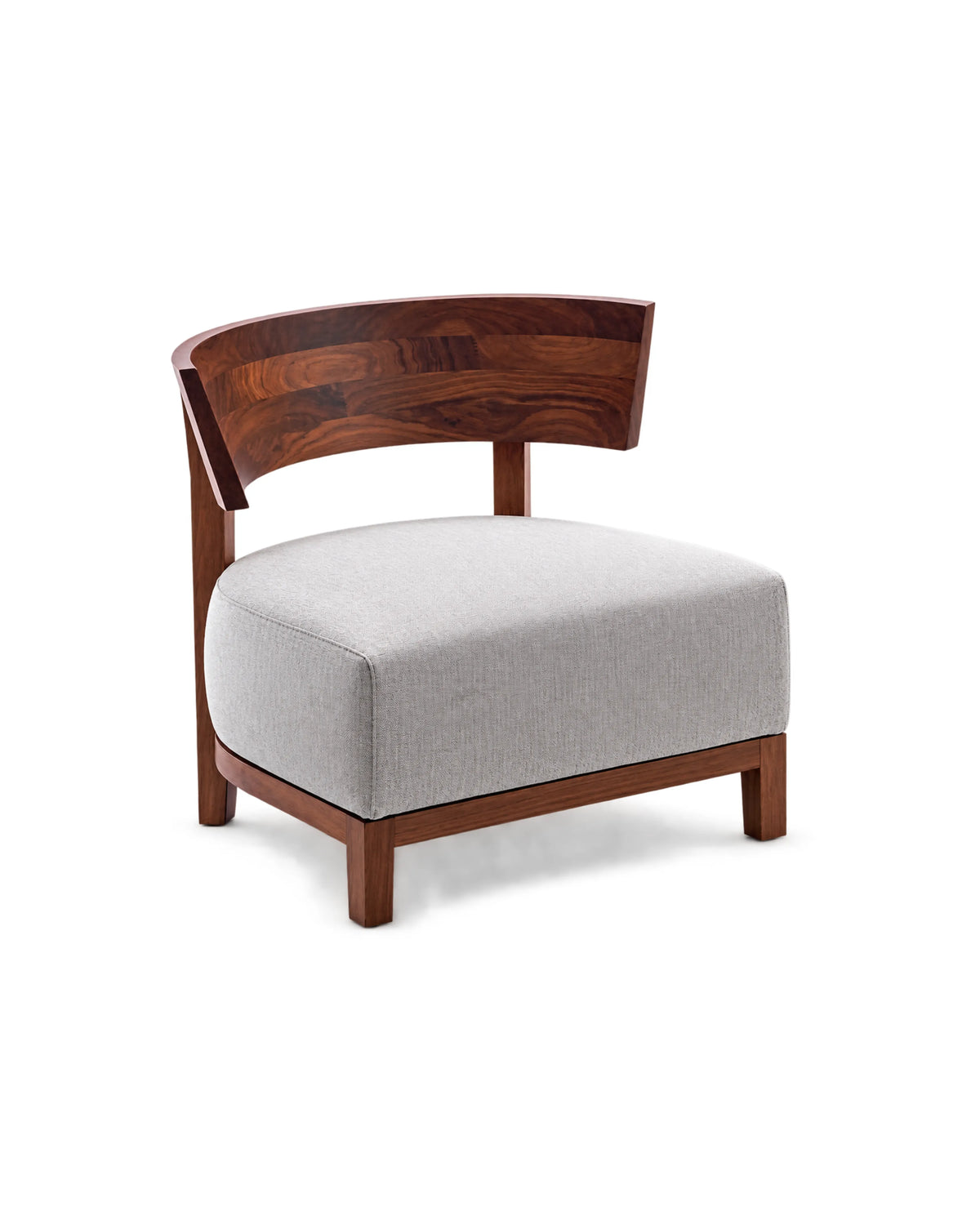 VELTIS Ecru Lounge Chair in Solid Teak Wood