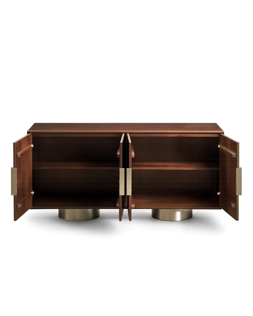 Orlenza Solid Mango Wood Sideboard with Stainless Steel Legs