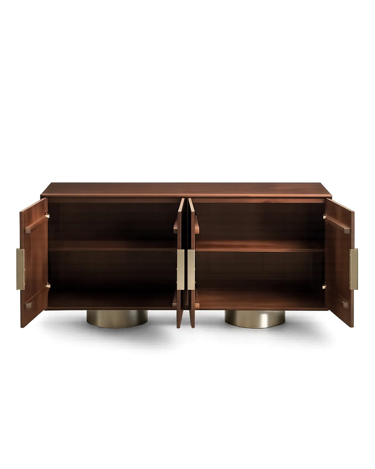 Orlenza Solid Mango Wood Sideboard with Stainless Steel Legs
